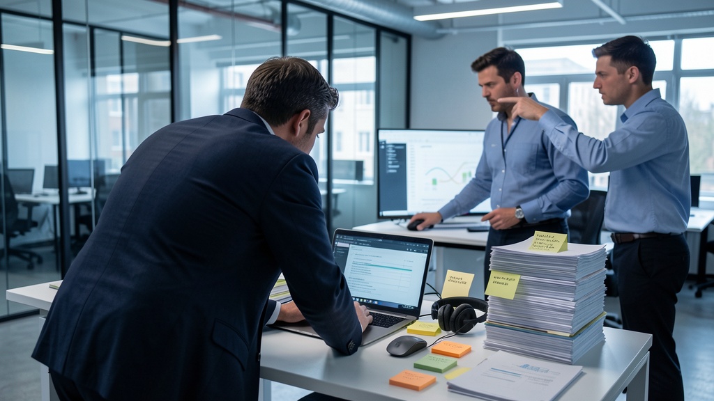 Agent IA en entreprise collaborant avec un salarié sur un processus métier